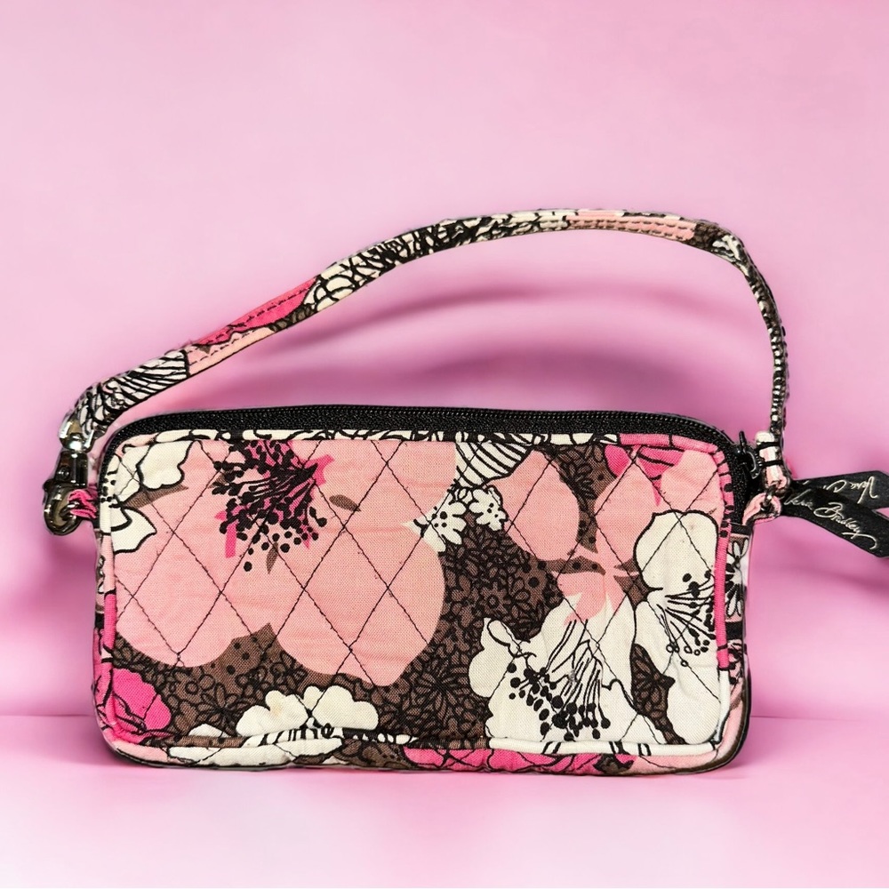 Vera Bradley Mocha Rouge wristlet